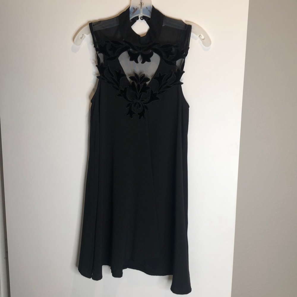 Black lace dress